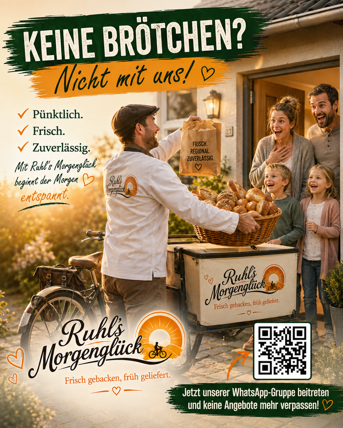 Ruhls Morgenglück liefert frische Brötchen