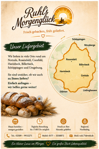 Liefergebiet von Ruhls Morgenglück