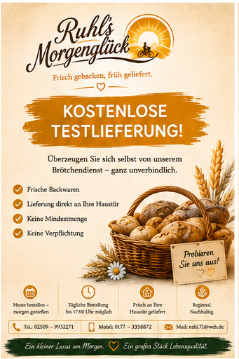 Kostenlose Testlieferung von Ruhls Morgenglück