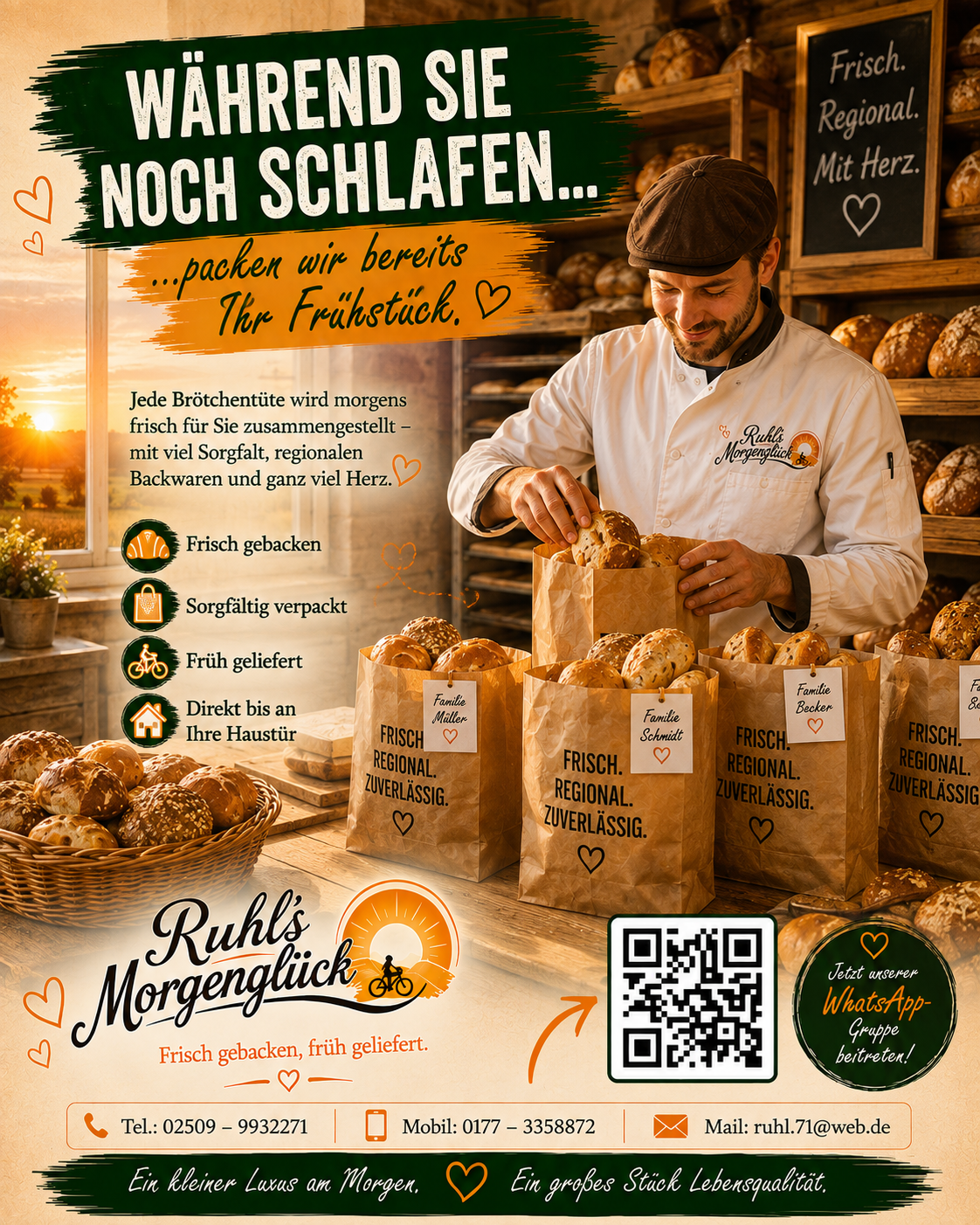 Während Sie schlafen wird das Frühstück vorbereitet